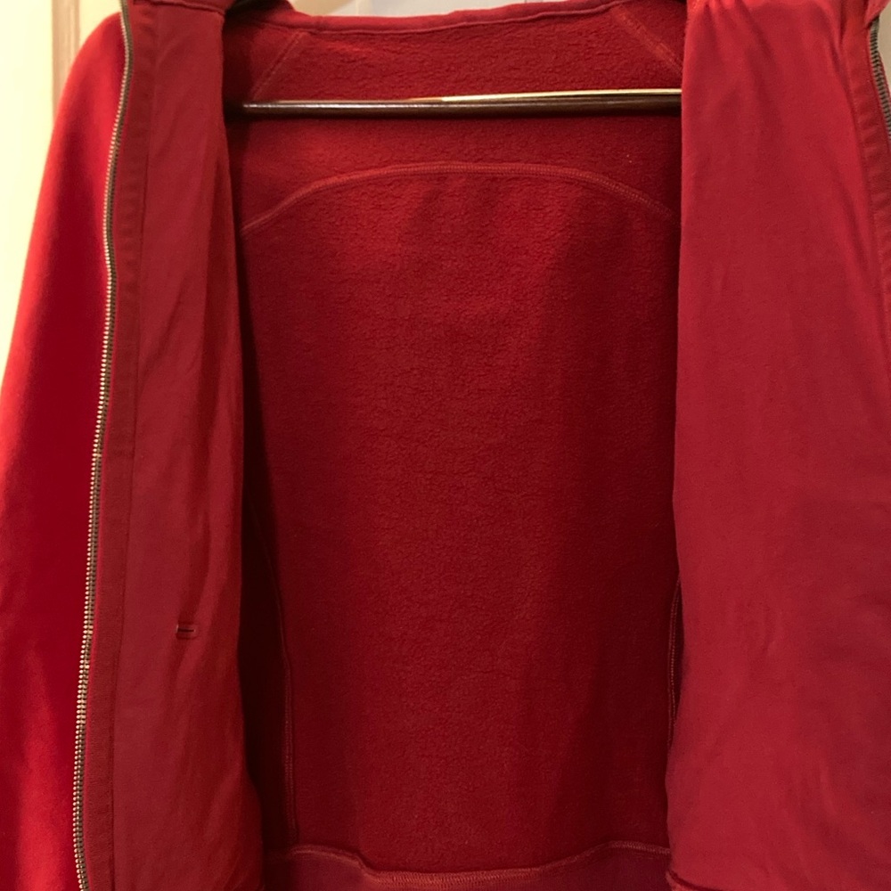 lululemon athletica Scuba Full-Zip Red Hoodie - Picture 2 of 7
